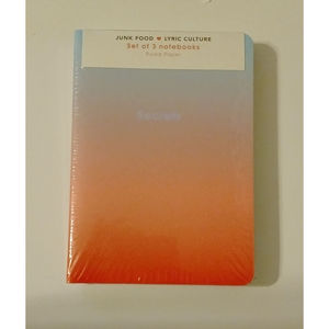 Junk Food Lyric Culture 3 Notebook Journals